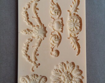 Silicon mold - Ornaments Furniture decoration mold - Epoxy, resin, plaster, polymer clay mold