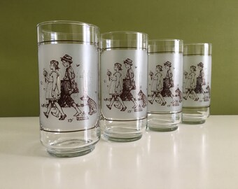 Retro Pepsi Norman Rockwell Tumblers