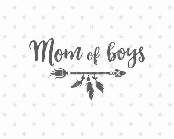 Download Mom of boys svg file Best Mom svg Mom of boys svg Mother's
