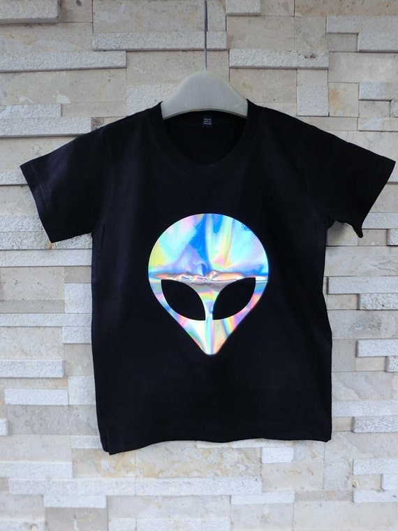 holographic alien shirt