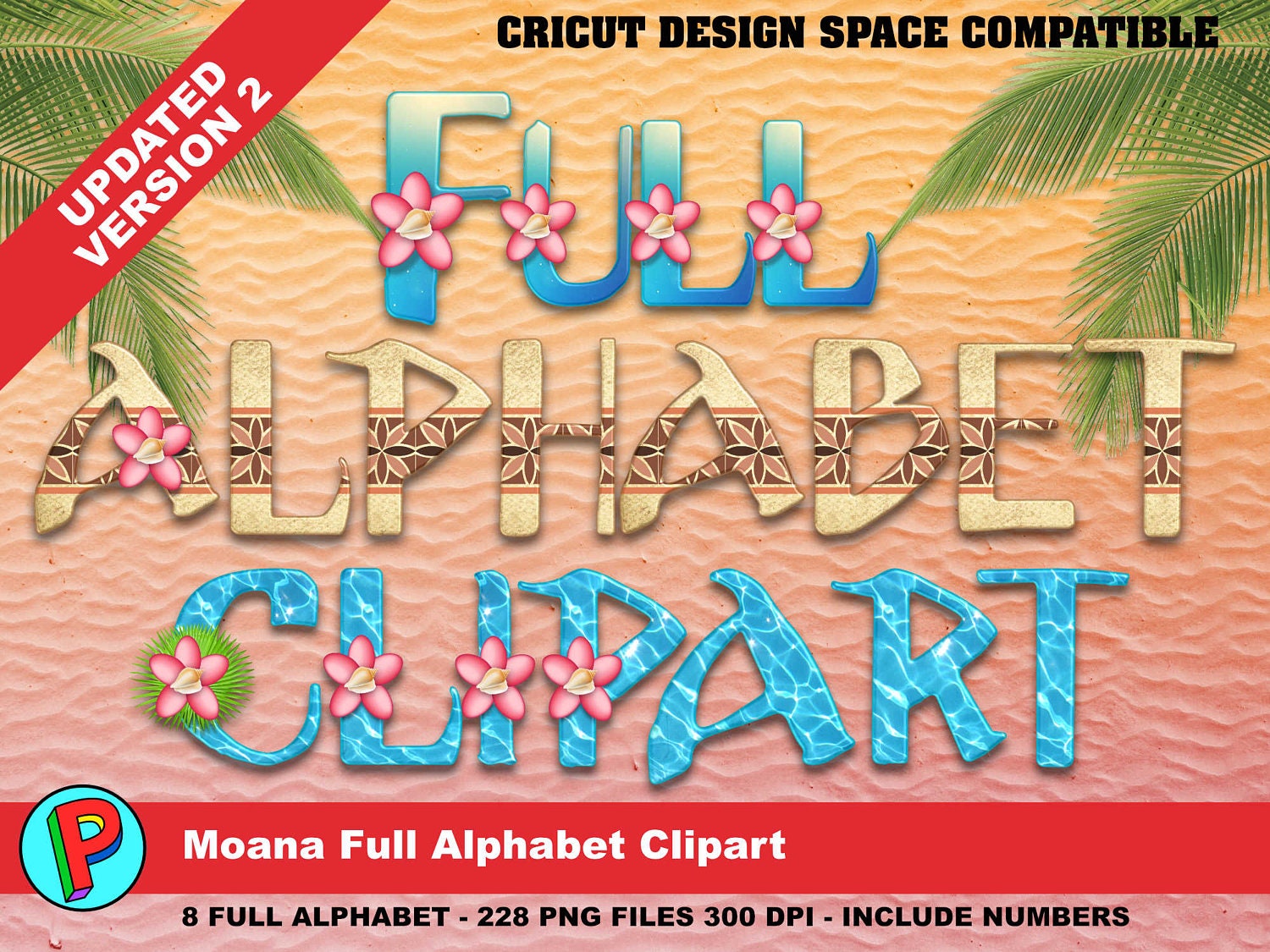 moana full alphabet clipart 8 full alphabets 288 png