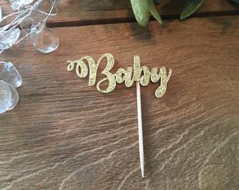 Baby Cupcake Toppers, Baby Shower Cupcake Toppers,
