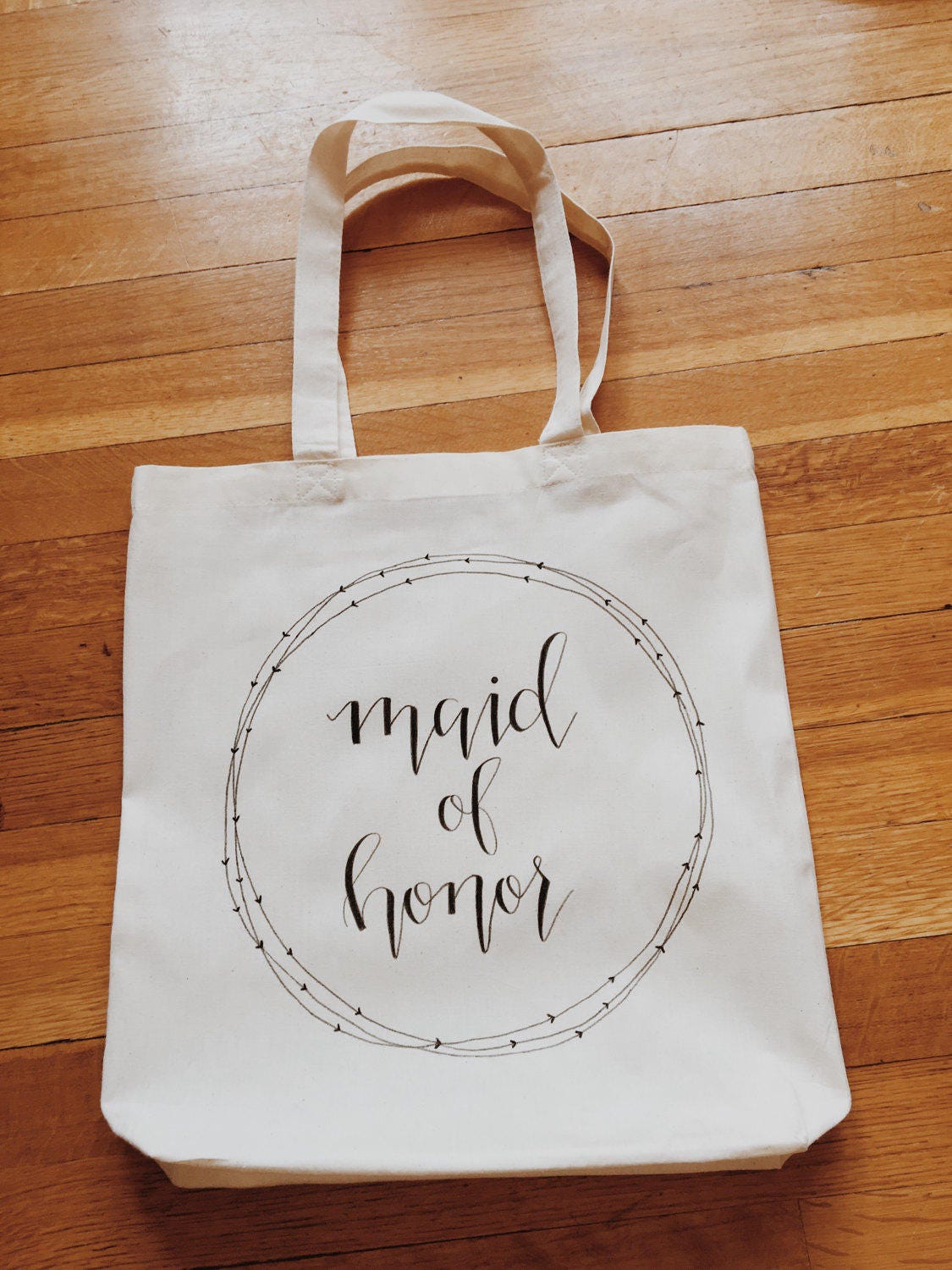 Maid Of Honor Canvas Bag MOH gift Personalized custom