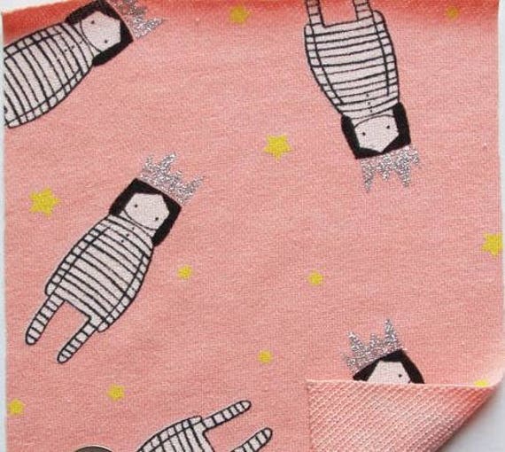 little prince french terry knit fabric/baby stars knit fabric/baby french terry fabric/kids boy