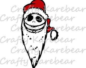 Jack Skellington as Sandy Claws SVG and DXF File