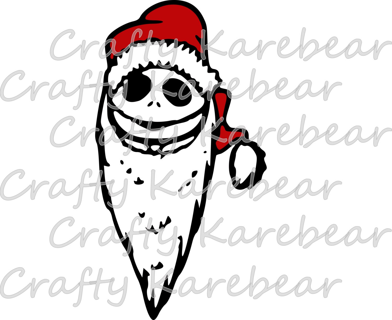 Download Jack Skellington as Sandy Claws SVG and DXF File from ...