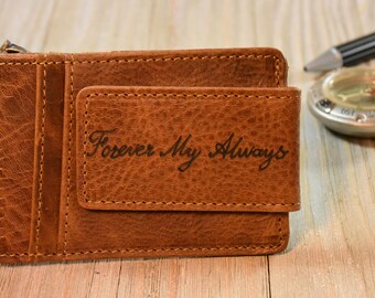 Handmade Money Clip Wallet Leather Money Clip Wallet Minimalist Wallet Clip Mens Wallet Slim Wallet Valentines Gift Fast Shipping