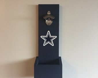 Dallas Cowboys Hanging Bottle Opener / Wall Mounted Bottle Opener / Cowboys Gift / Man Cave