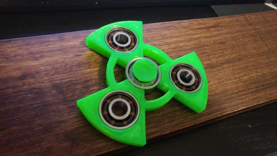 EDC Radioactive Symbol Spinner Fidget Toy