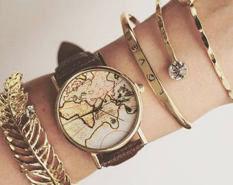 World map watch world map watch ladies watch