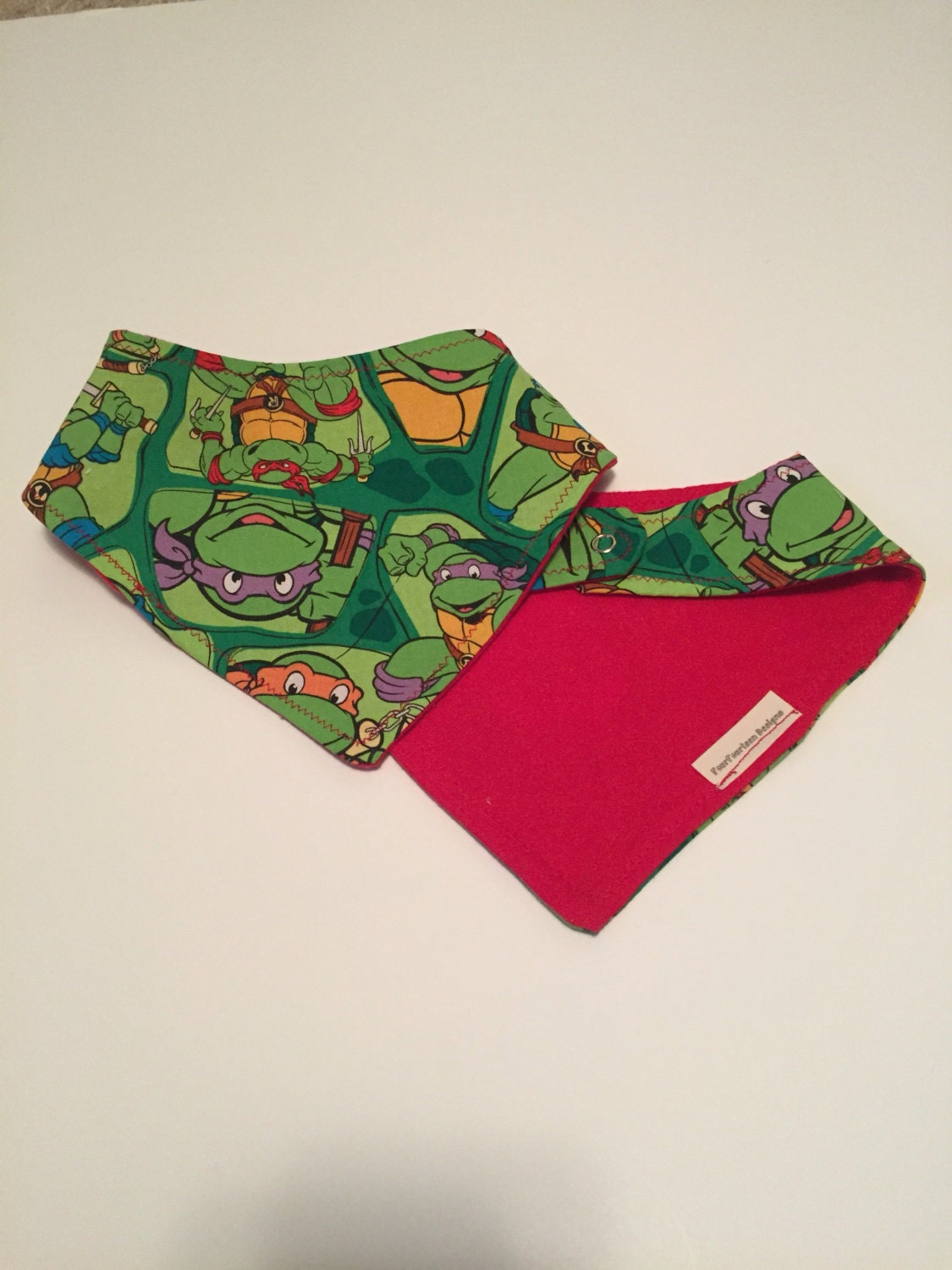 Teenage mutant ninja turtle bandana bib