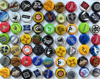 100 NO DENTS Assorted Beer Bottle Caps, Bottle Cap Lot for Craft Supplies, Beer Bottle Cap Assortment