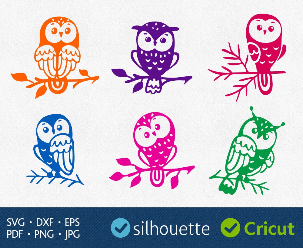 Download Owl Svg Cut Files Cricut downloads Svg Owl image Dxf Silhouette Studio Vinyl design Svg digital ...