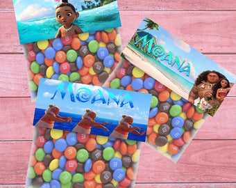 80% OFF SALE Moana Bag Toppers, Moana Goodie Bags, Moana Treat Bags, Moana Party, Bag Toppers