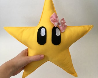 mario star pillow