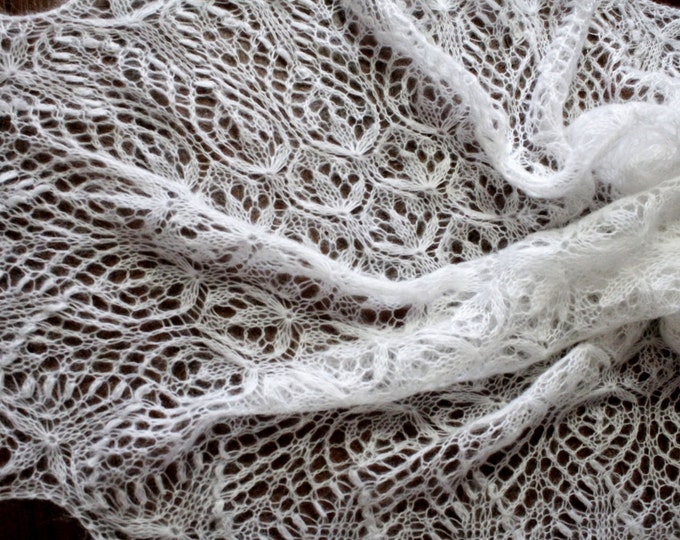 Wedding shawl, wedding cape, wedding accessory, shawl white, shawl mohair, hand knit shawl, crochet shawl, lace shawl, knit shawl