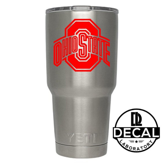 Yeti Decal Sticker - Ohio State Decal Sticker For Yeti RTIC Rambler Tumbler Coldster Beer Mug