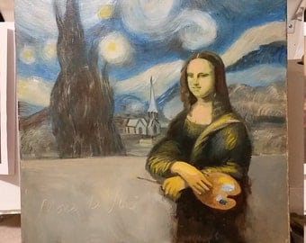 Mona painting starry night