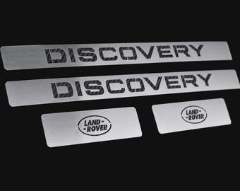 Land Rover DISCOVERY SPORT door sills plates car scuff panel step protector guard cover trim set | 2014 2015 2016 2017 Se Hse Luxury