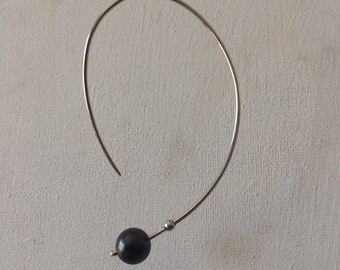 Earrings with Onyx 925 sterling siver