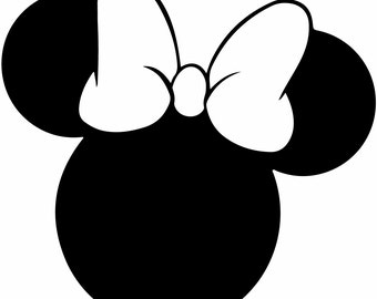Minnie Mouse svg outline laptop cup decal SVG Digital Download Cuttable Files Cricut Silhouette