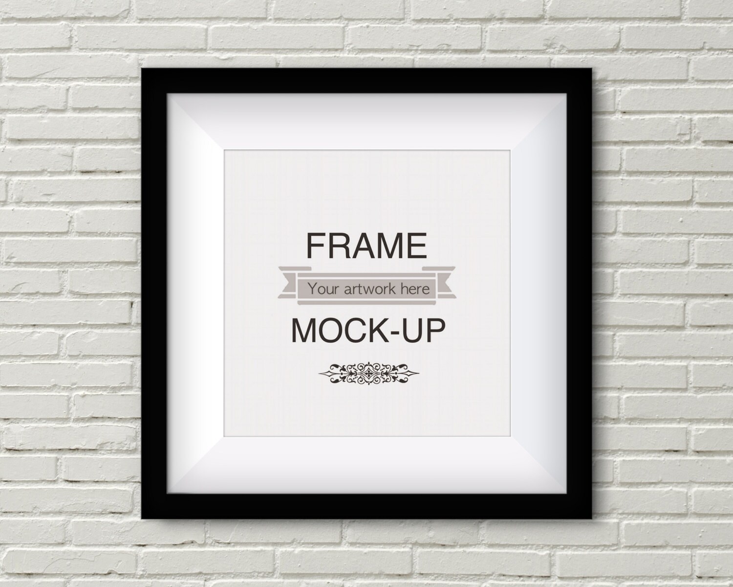 Download Square frame mockup, square digital frame, 10 x 10 mockup ...