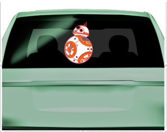 Car Decal, Star Wars BB-8 Car Decal, Star Wars Car Decal, BB-8 Car Decal