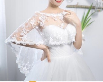 Ivory Lace Bolero, Ivory Bridal Bolero, Ivory Wedding Bolero, Lace Bolero Shrug, Lace Bolero Wrap, Lace Bolero Shawl, Bridal Jacket