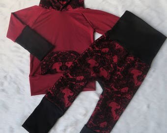Grow-with-me hoodie and pant kit