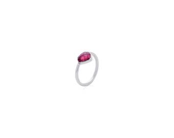 SALE! Faceted Tourmaline Sterling Silver Ring | October Birthstone | Bohemian | Boho | Statement Ring