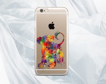 Simba case iPhone 7 cover disney case iPhone 7 Plus S7 disney case iPhone 6S Plus iPhone case note 4 disney phone case lion transparent case