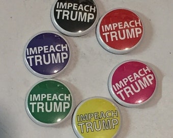 Impeach Trump 1" pin/magnet