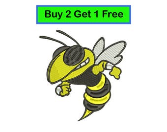 Georgia Tech Yellow Jackets.Machine embroidery design.Logo.