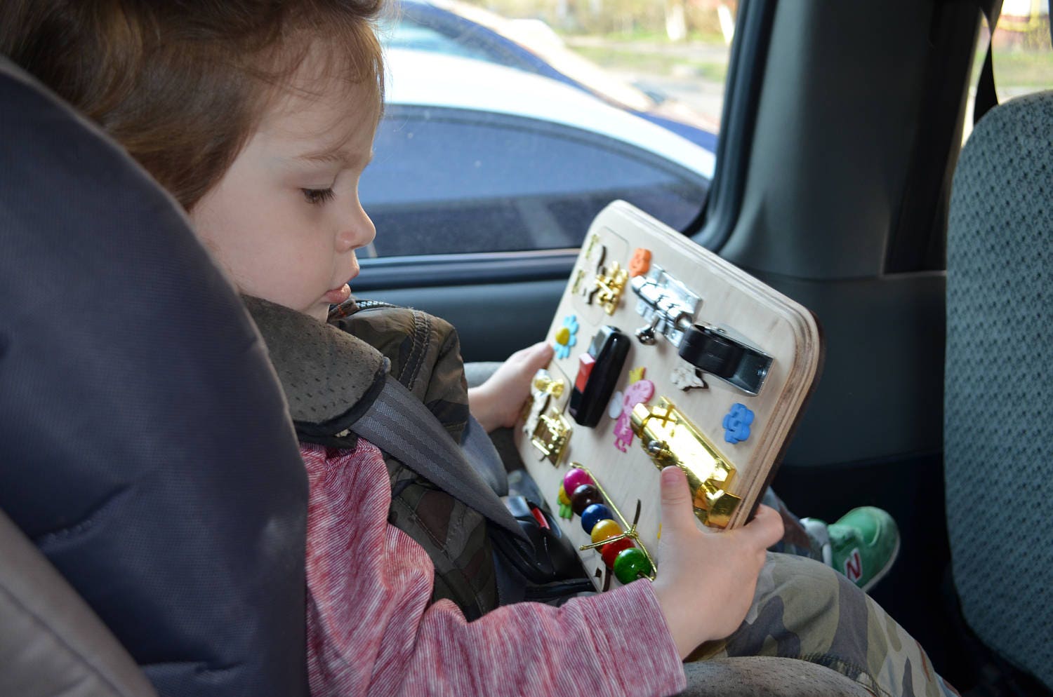 Travel busy board Busy board for toddler Activity board
