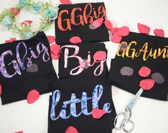 Big Little GBig GGBig Sorority tanks, sorority tank, Little Big, Greek shirt, Little sister, Big Sister, Big and Little shirts, Reveal tanks
