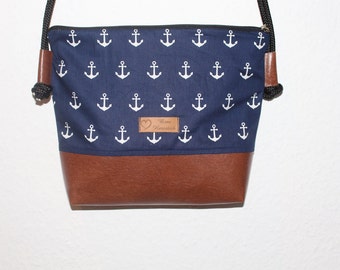 maritime anchor shoulder bag