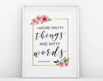 Kate Spade Wall Decor beauty salon decor | etsy Kate Spade Wall Decor beauty salon decor | etsy