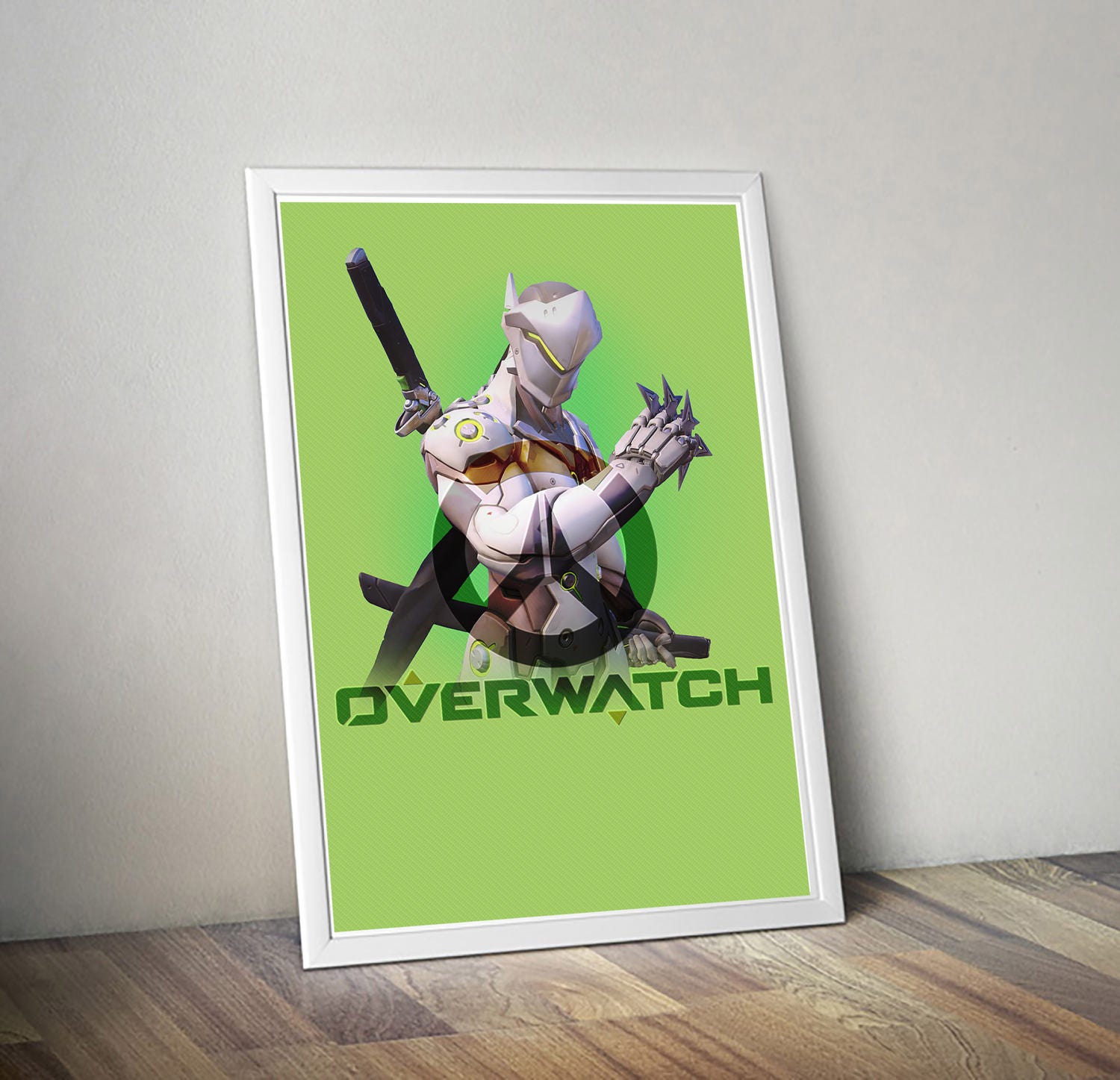 Overwatch Genji Poster Game Poster Flat Print Design