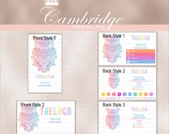 Owl Inspired By LuLaRoe Business Cards - Home Office Approved Fonts and Colors Business Card, Digital