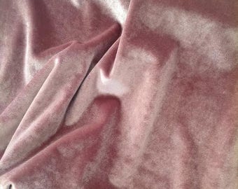 Dusty Rose Velvet Fabric, Dusty Pink Velvet Fabric By The Yard