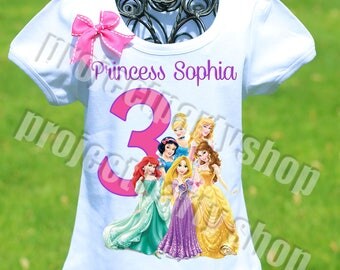 Disney Princesses Birthday Shirt