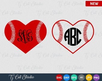 Baseball Heart Svg, baseball svg file, softball svg heart, softball svg file, baseball heart svg, baseball softball heart