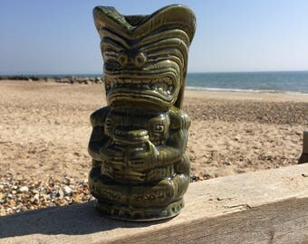 TheFloatingRumShack Tiki Mug Green / Yellow
