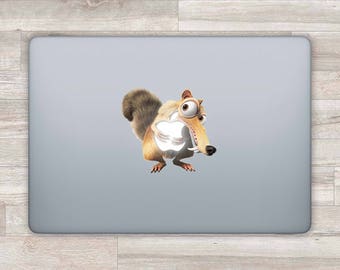 Ice Age MacBook Decal Scrat MacBook Sticker Apple Logo Decal Laptop Decal Laptop Sticker MacBook Pro 2016 MacBook Retina Air Acorn Nut bn533