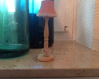 Floor lamp in a scale of 1:12 wood - very old-