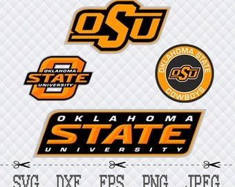 Oklahoma State University Logo SVG DXF EPS Png Cut Vector File Silhouette Cameo Cricut Design Vinyl Decal Template Stencill Heat Transfer