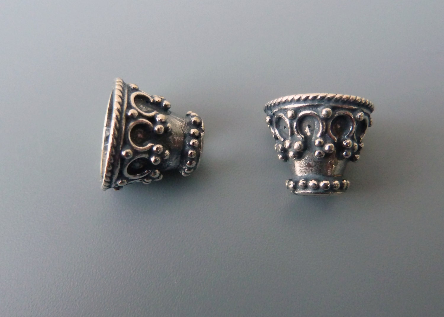Sterling Silver Bead Caps, Bali Bead Caps, Ornate Bead Caps, Silver