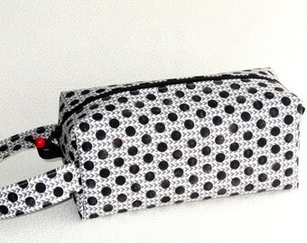 Boxy Bag Knitting Project Bag - Vintage Scrapbook