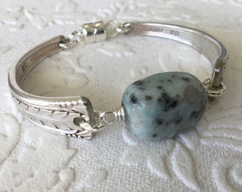 Seasame Jasper Spoon Handle Bracelet