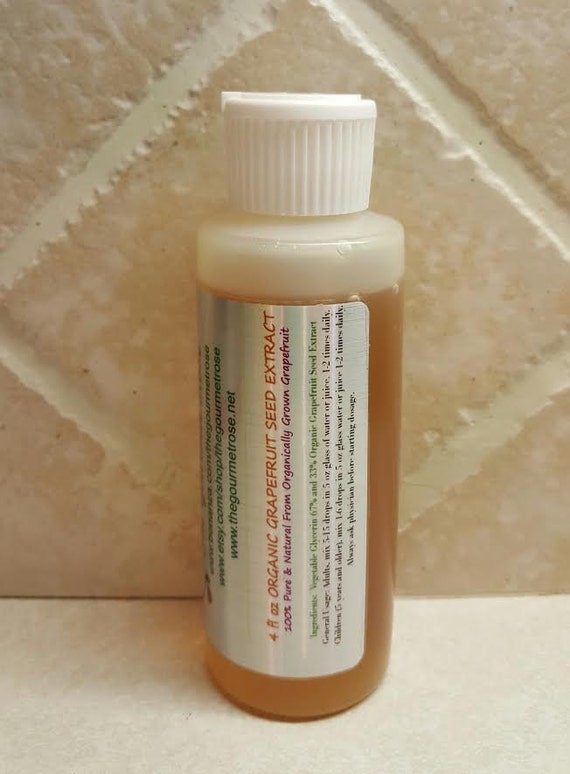 4 oz Organic GRAPEFRUIT SEED EXTRACT 100 Pure Natural Health